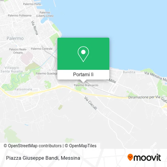 Mappa Piazza Giuseppe Bandi