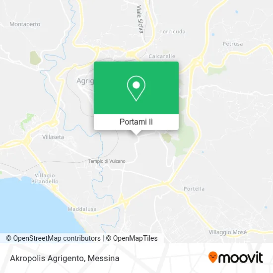 Mappa Akropolis Agrigento