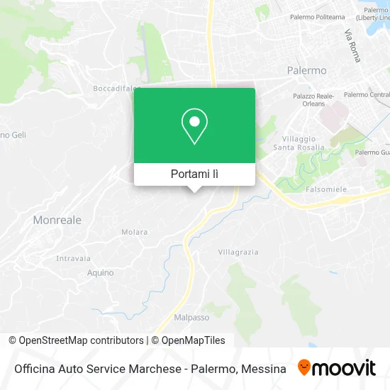 Mappa Officina Auto Service Marchese - Palermo