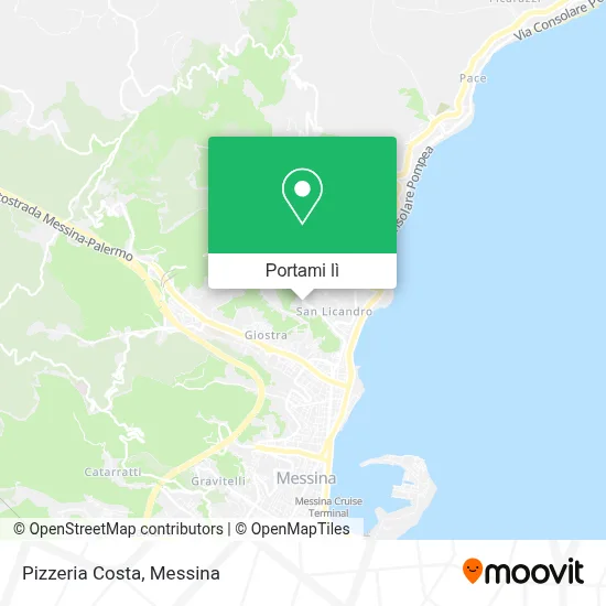 Mappa Pizzeria Costa