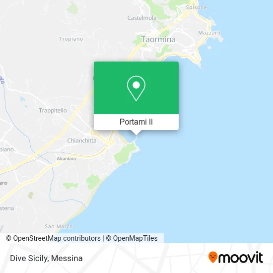 Mappa Dive Sicily