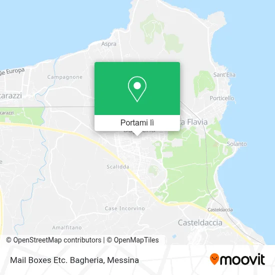 Mappa Mail Boxes Etc. Bagheria