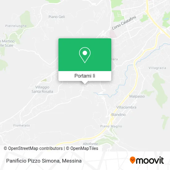 Mappa Panificio Pizzo Simona