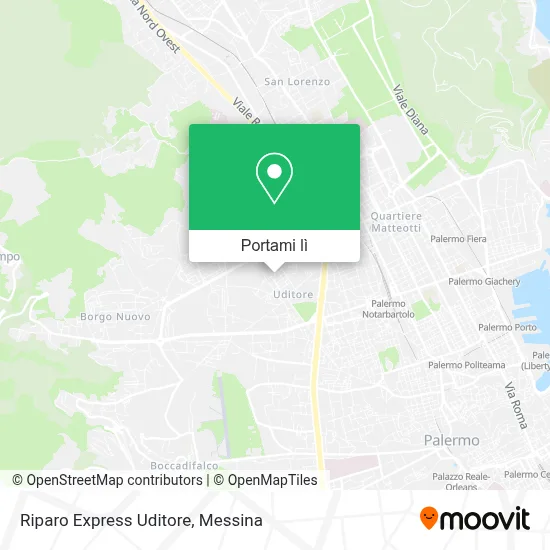 Mappa Riparo Express Uditore