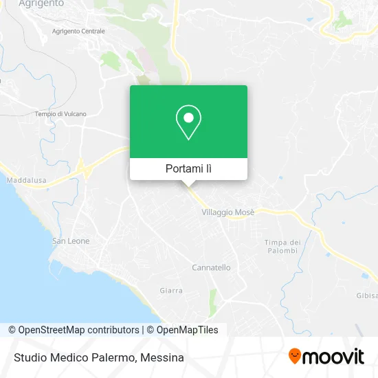 Mappa Studio Medico Palermo