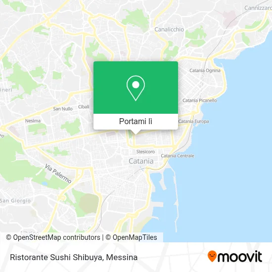 Mappa Ristorante Sushi Shibuya