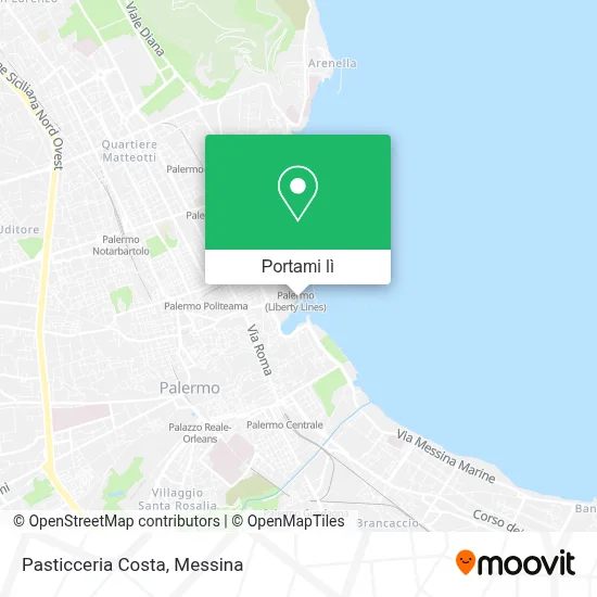 Mappa Pasticceria Costa