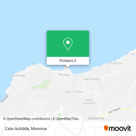 Mappa Cala Isulidda