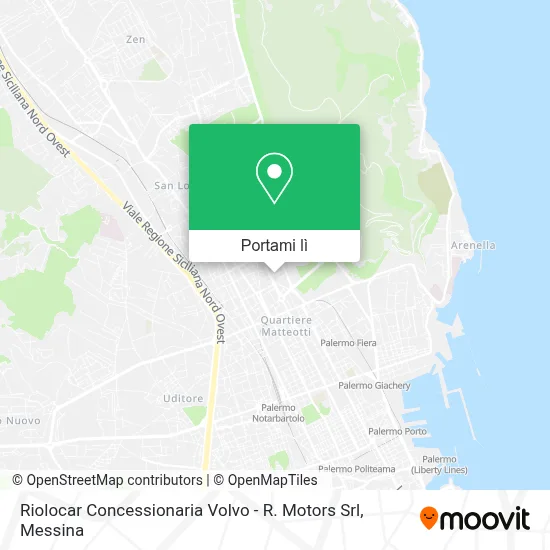 Mappa Riolocar Concessionaria Volvo - R. Motors Srl