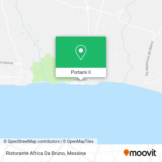 Mappa Ristorante Africa Da Bruno