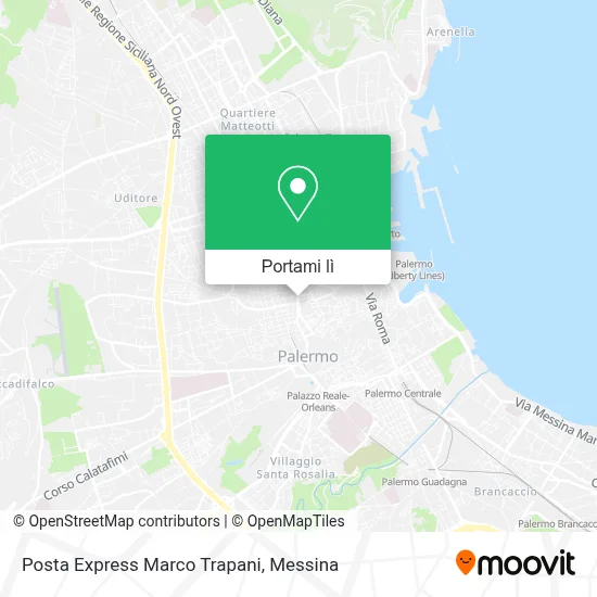 Mappa Posta Express Marco Trapani