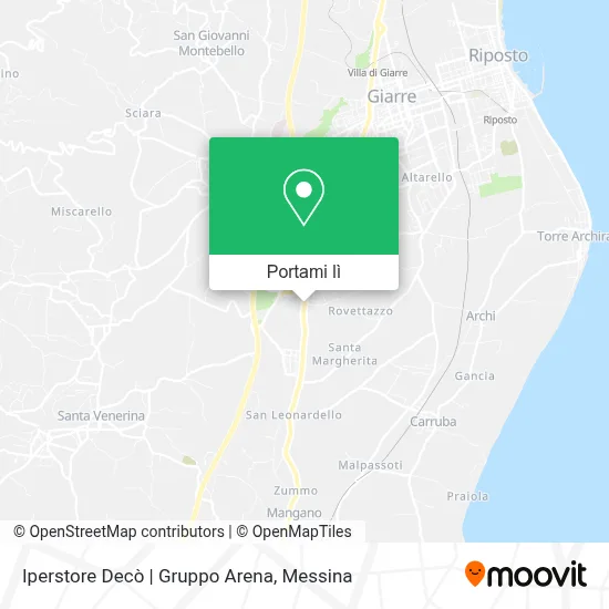 Mappa Iperstore Decò | Gruppo Arena
