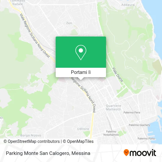 Mappa Parking Monte San Calogero
