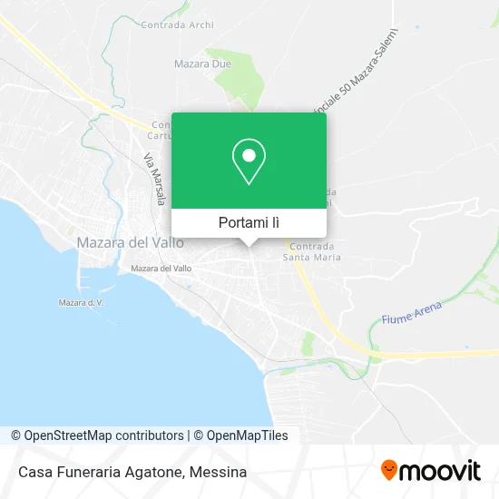 Mappa Casa Funeraria Agatone