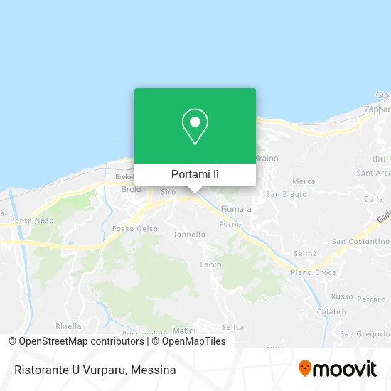 Mappa Ristorante U Vurparu