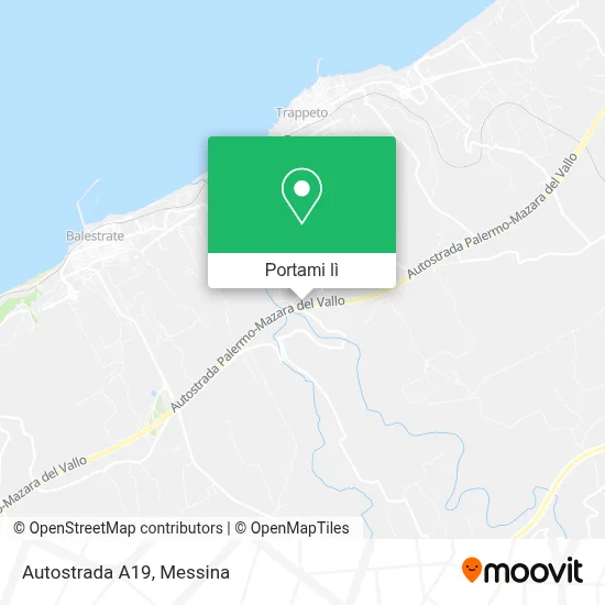 Mappa Autostrada A19