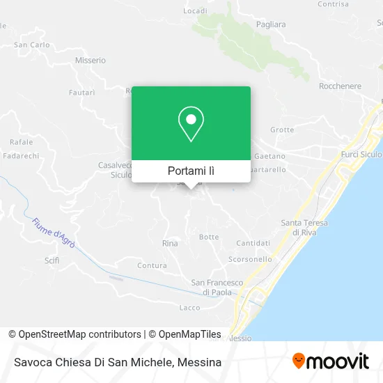 Mappa Savoca Chiesa Di San Michele