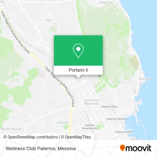 Mappa Wellness Club Palermo