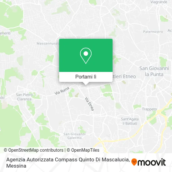 Mappa Agenzia Autorizzata Compass Quinto Di Mascalucia