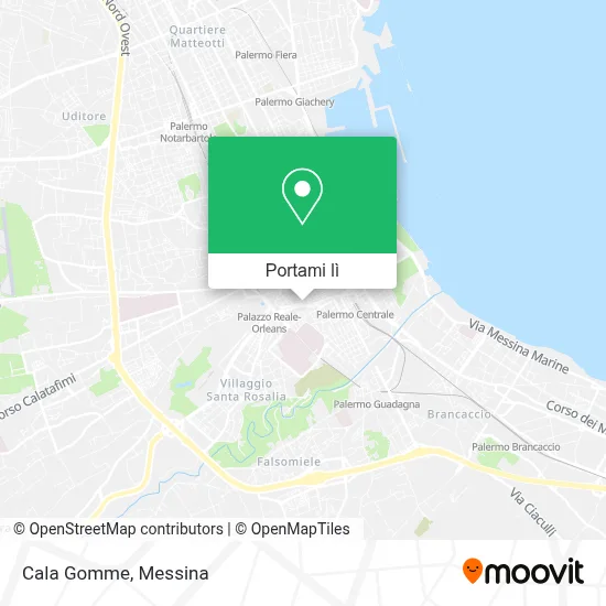 Mappa Cala Gomme
