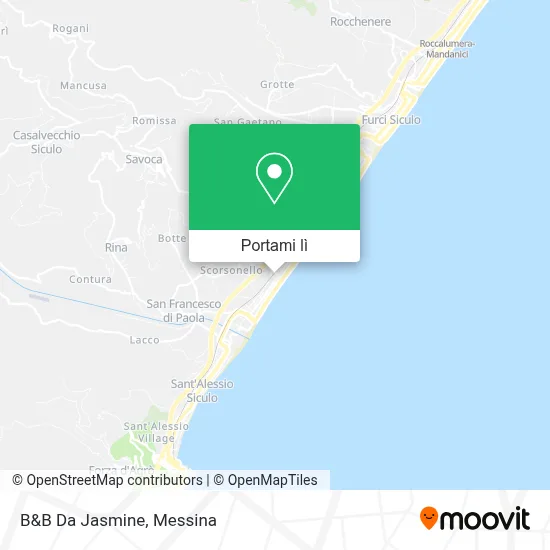 Mappa B&B Da Jasmine