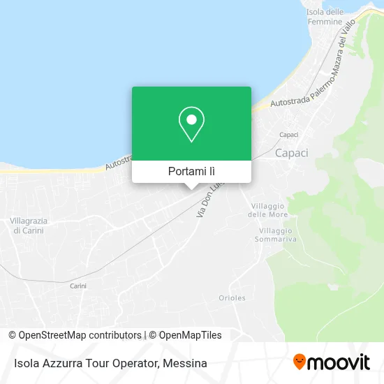 Mappa Isola Azzurra Tour Operator