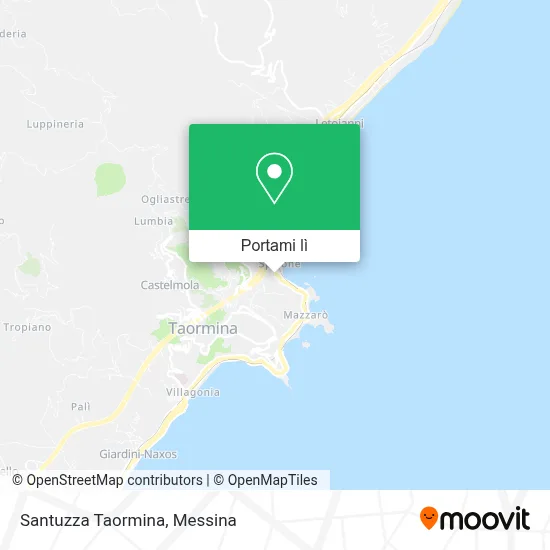 Mappa Santuzza Taormina
