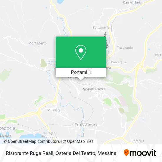 Mappa Ristorante Ruga Reali, Osteria Del Teatro