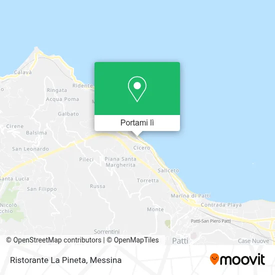 Mappa Ristorante La Pineta