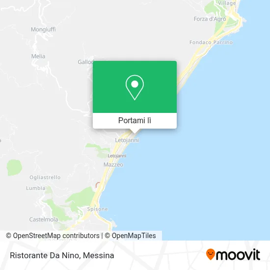 Mappa Ristorante Da Nino
