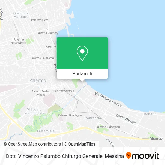 Mappa Dott. Vincenzo Palumbo Chirurgo Generale
