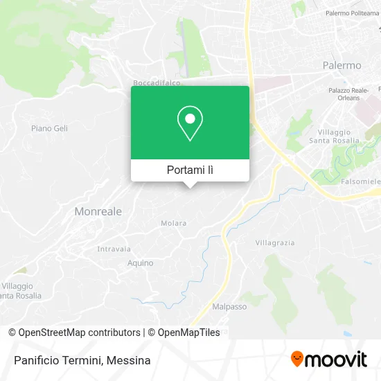 Mappa Panificio Termini