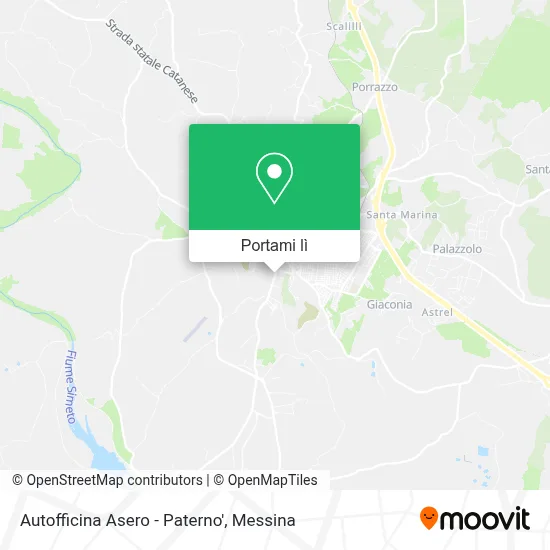 Mappa Autofficina Asero - Paterno'