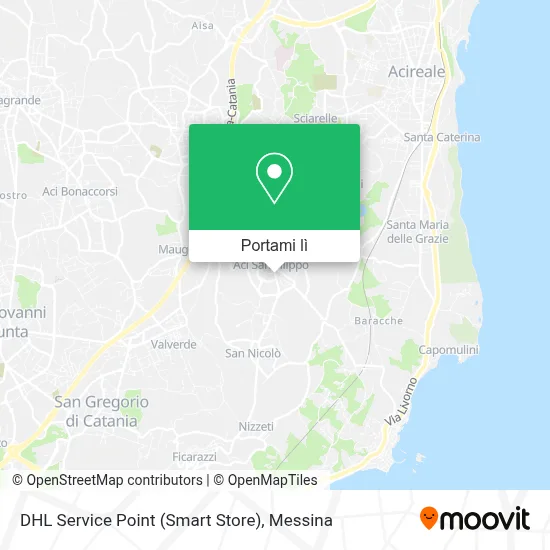 Mappa DHL Service Point (Smart Store)