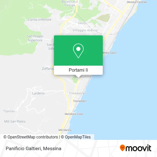 Mappa Panificio Galtieri