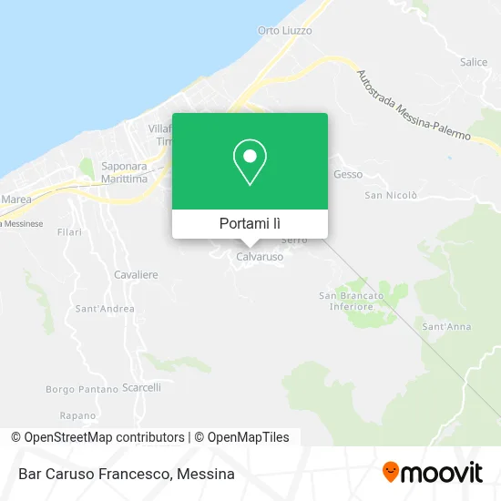 Mappa Bar Caruso Francesco