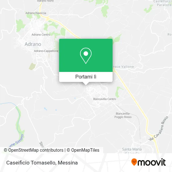 Mappa Caseificio Tomasello