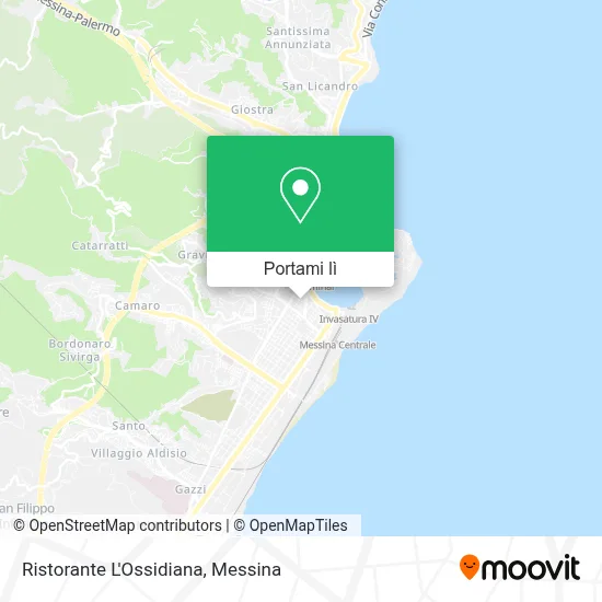 Mappa Ristorante L'Ossidiana