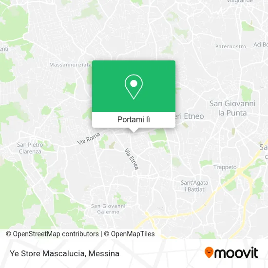 Mappa Ye Store Mascalucia