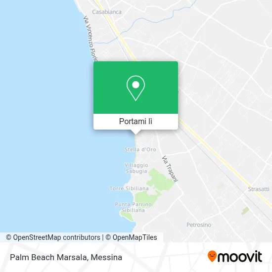 Mappa Palm Beach Marsala