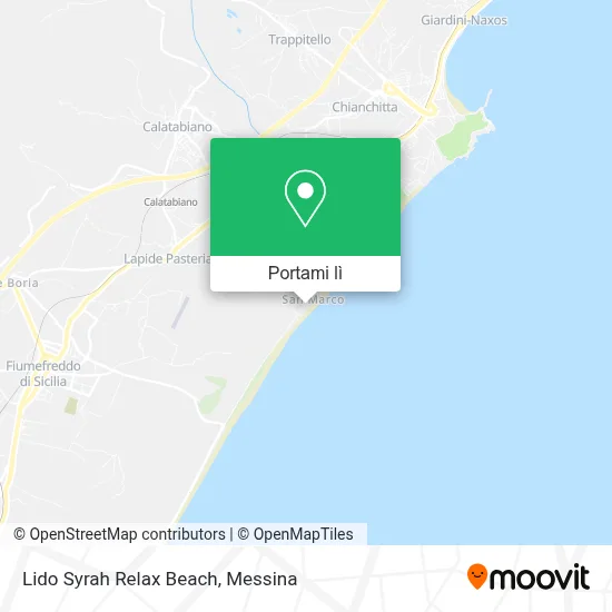 Mappa Lido Syrah Relax Beach
