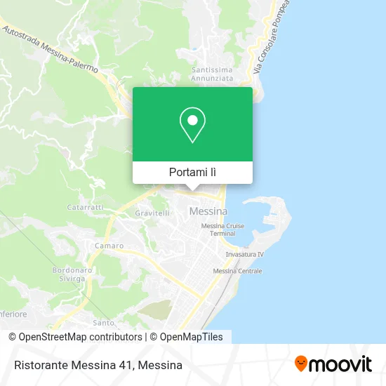Mappa Ristorante Messina 41