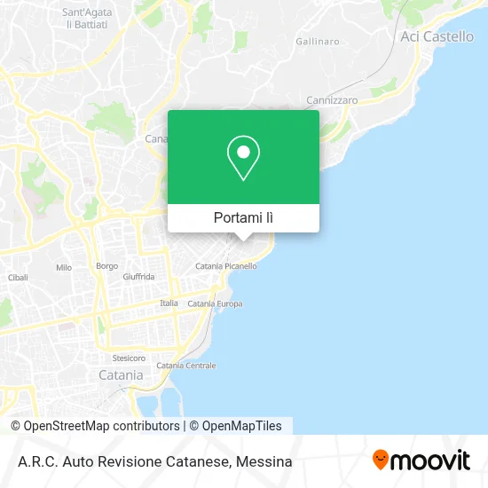 Mappa A.R.C. Auto Revisione Catanese