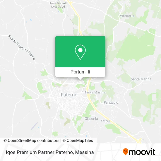 Mappa Iqos Premium Partner Paternò
