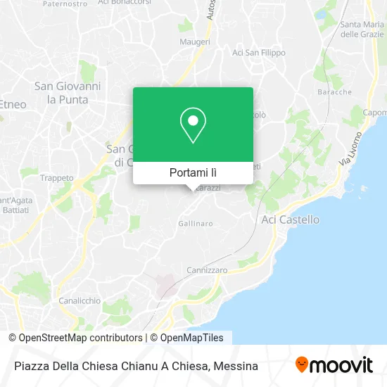 Mappa Piazza Della Chiesa Chianu A Chiesa