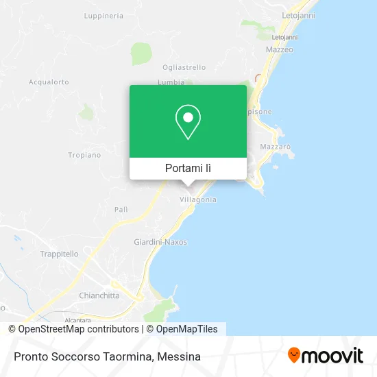 Mappa Pronto Soccorso Taormina