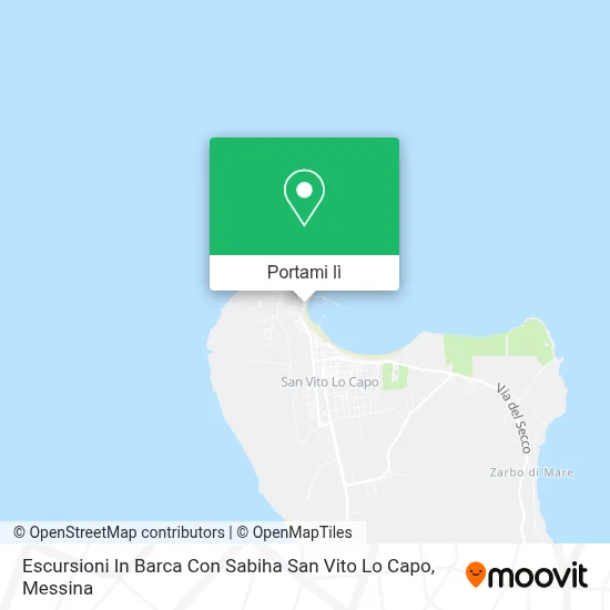 Mappa Escursioni In Barca Con Sabiha San Vito Lo Capo