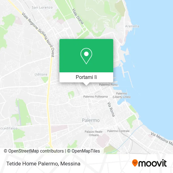 Mappa Tetide Home Palermo