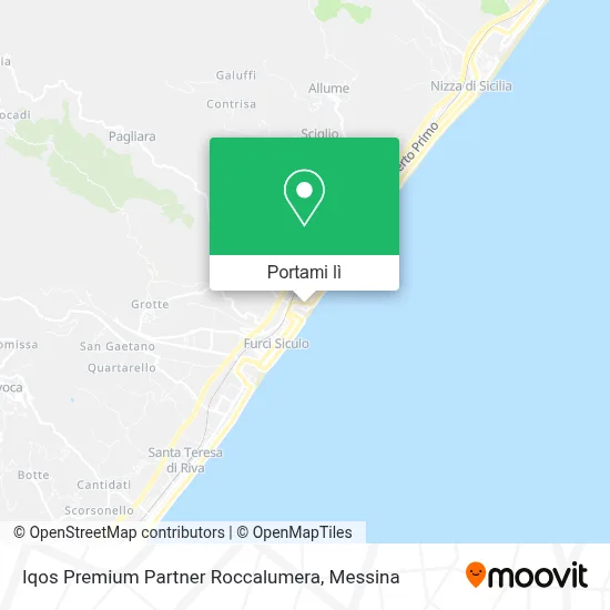 Mappa Iqos Premium Partner Roccalumera
