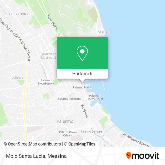 Mappa Molo Santa Lucia